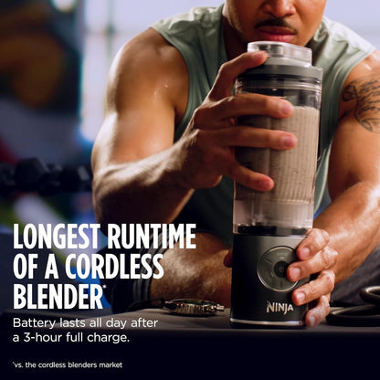 Ninja Blast Max Portable Blender – Cordless Personal Smoothie Maker with Ice Crushing Power, 22oz Travel Cup