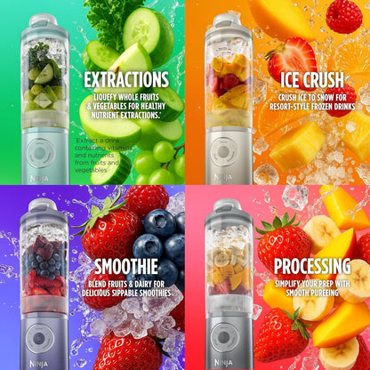 Ninja Blast Max Portable Blender – Cordless Personal Smoothie Maker with Ice Crushing Power, 22oz Travel Cup