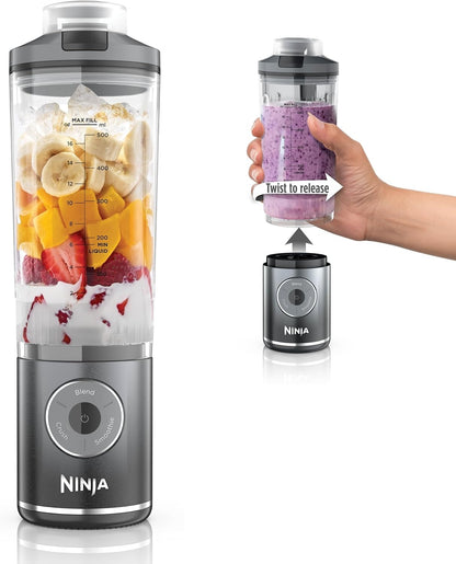 Ninja Blast Max Portable Blender – Cordless Personal Smoothie Maker with Ice Crushing Power, 22oz Travel Cup